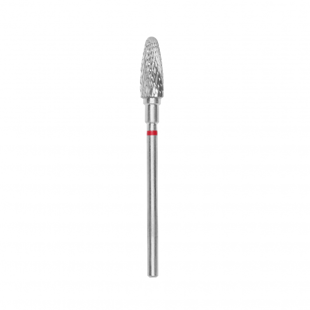 FT90R050:13 Carbide nail drill bit, “corn”, red, head diameter 5 mm: working part 13 mm