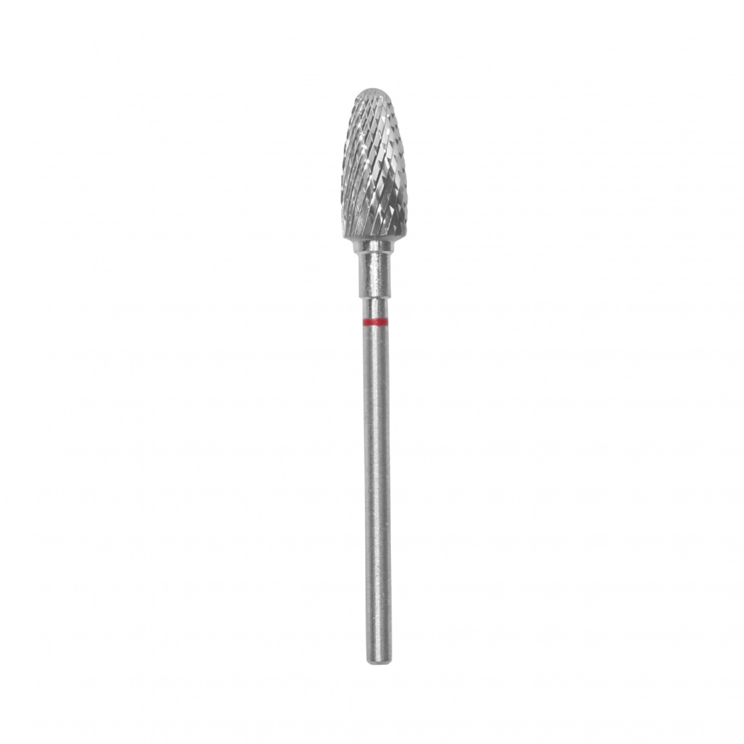 FT90R060:14 Carbide nail drill bit, “corn”, red, head diameter 6 mm: working part 14 mm